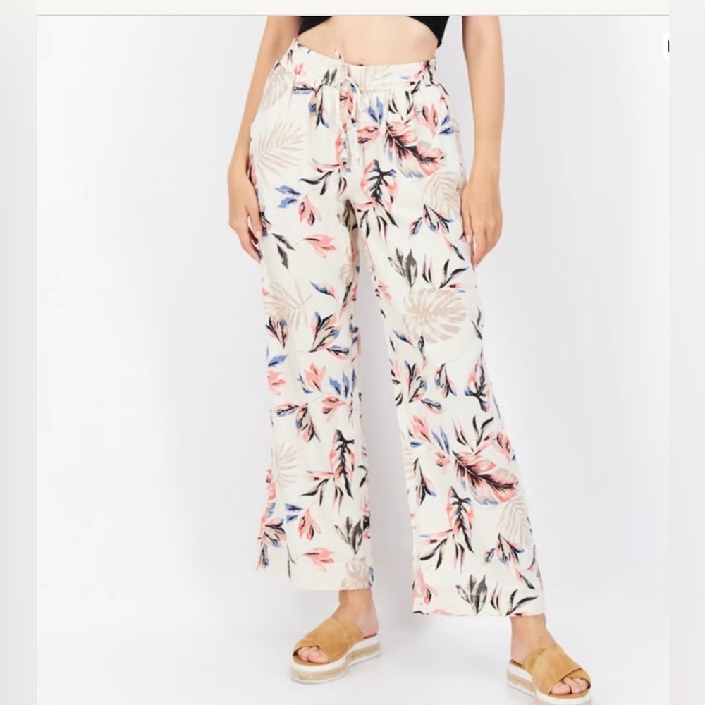 Briggs Leaf Pattern Pants - Linen Blend Woman’s S… - image 2